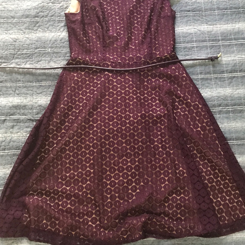 Purple lace dress